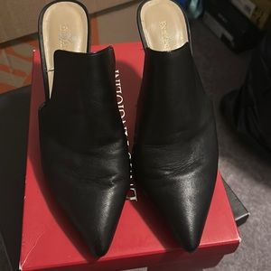Black mule heel